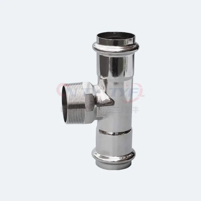 外螺丝卡压三通